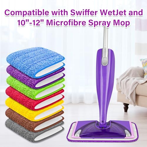 FORSPEEDER Reusable Wet Jet Mop Pads