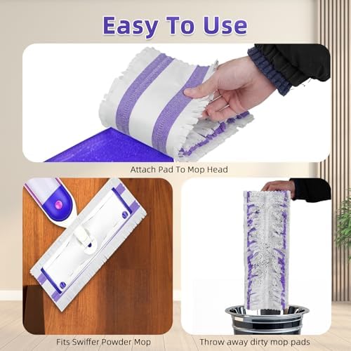 15-Pack Disposable Mopping Pads for Swiffer PowerMop