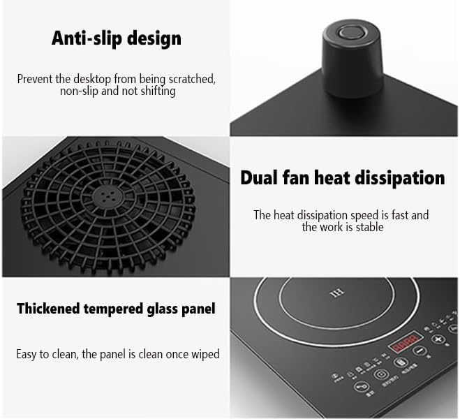 26 110V Electric Cooktop with Touch Control