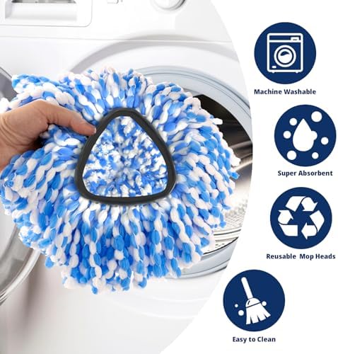 Koolstuffs 3-Piece Spin Mop Refill Set