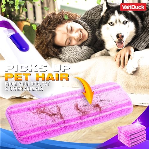 Reusable Mop Pads for Swiffer PowerMop 4-Pack