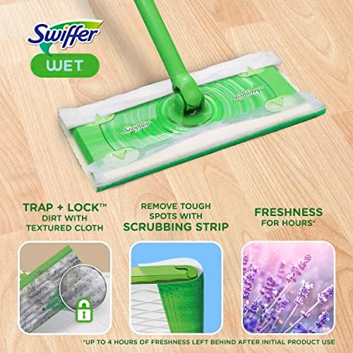 Swiffer Sweeper Wet Mopping with Febreze Freshness Lavender 24 Count
