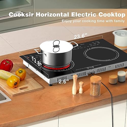 Safety-Centric 2-Burner Electric Cooktop - Built-In Countertop Option Timer Safety Lock