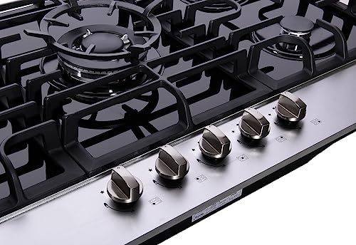 Delitian36-Inch Built-in Gas Cooktop with Premium Features Long-lasting Performance