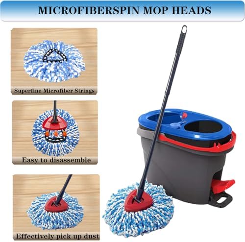 3-Piece Fluffy Microfiber Mop Heads