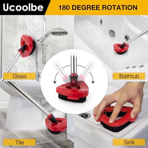 Durable scrub brush for O-Cedar Spin Mop