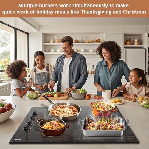 30-Inch Electric Cooktop with 4 Burners