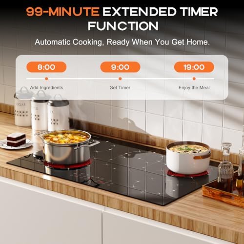 Modern 30-inch Electric Cooktop with Sensor Touch Control