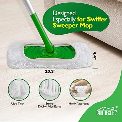 Reusable Microfiber Mop Pads for Swiffer