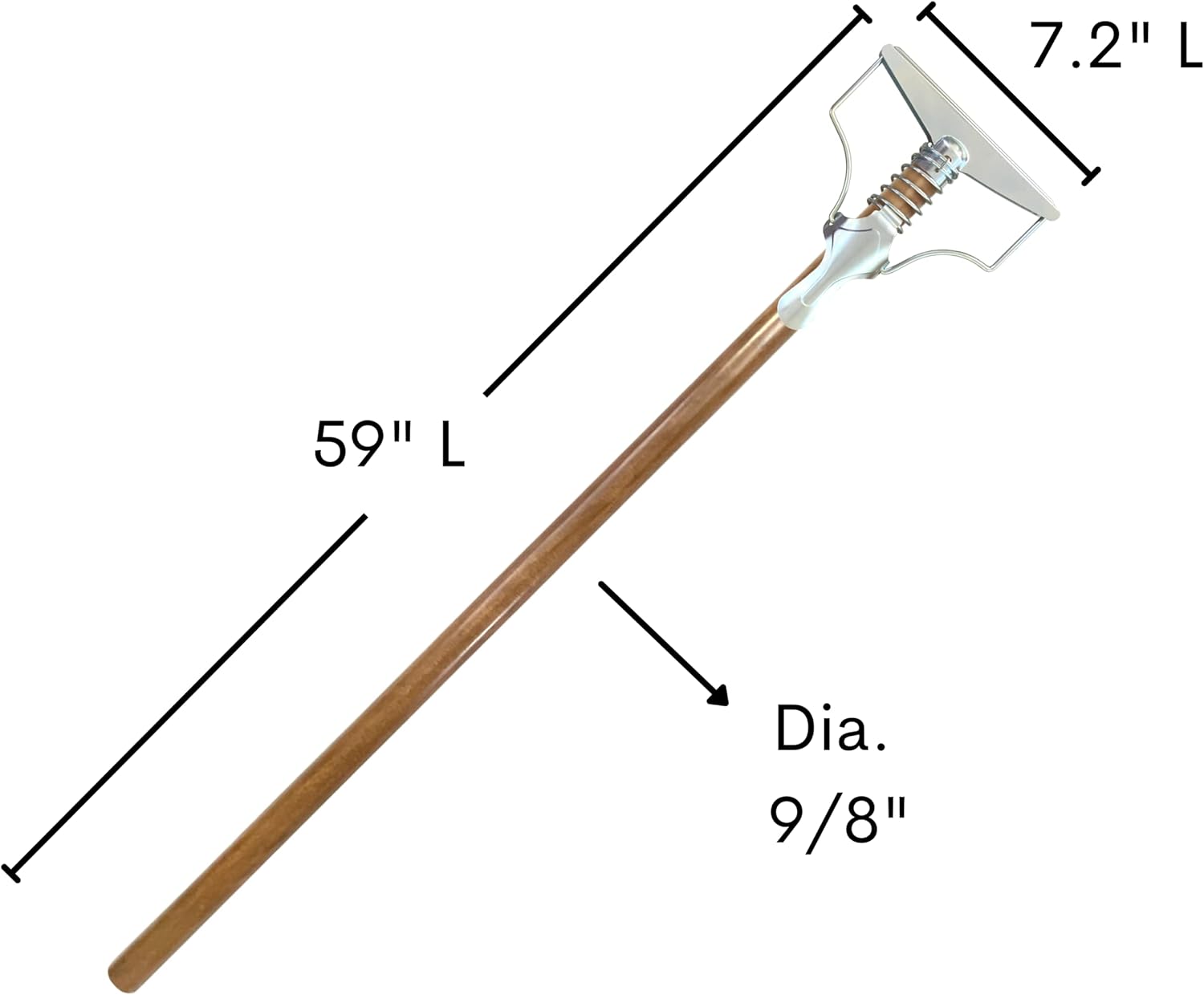 Durable 59 Mop Spring Handle Industrial Grade Multi-Purpose