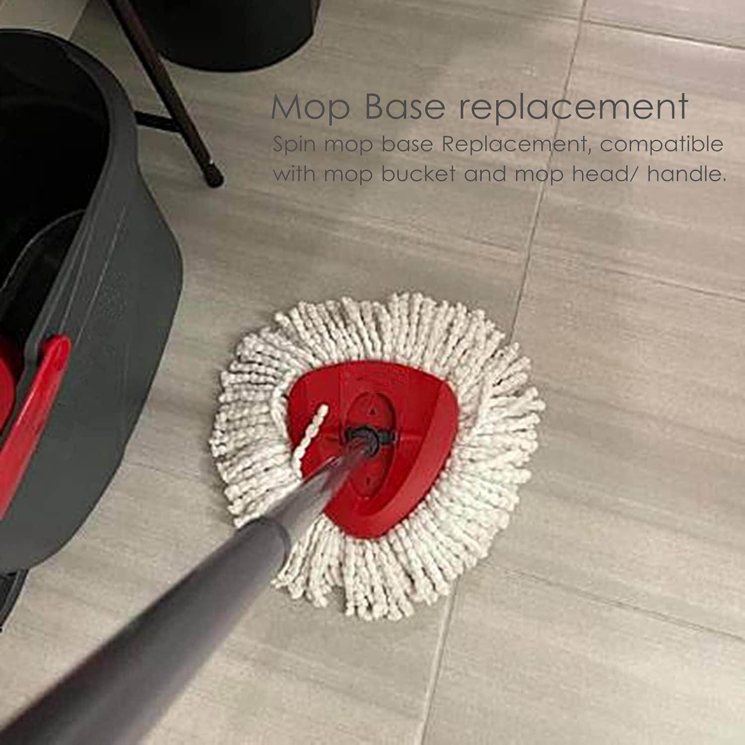 Spin Mop Replacement Base - Rotating Triangle Mop Head Cover