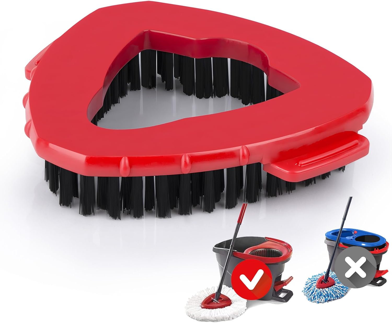 MXZONE Enhanced Scrubber Mop Head for Easy Tile Surface Cleaning