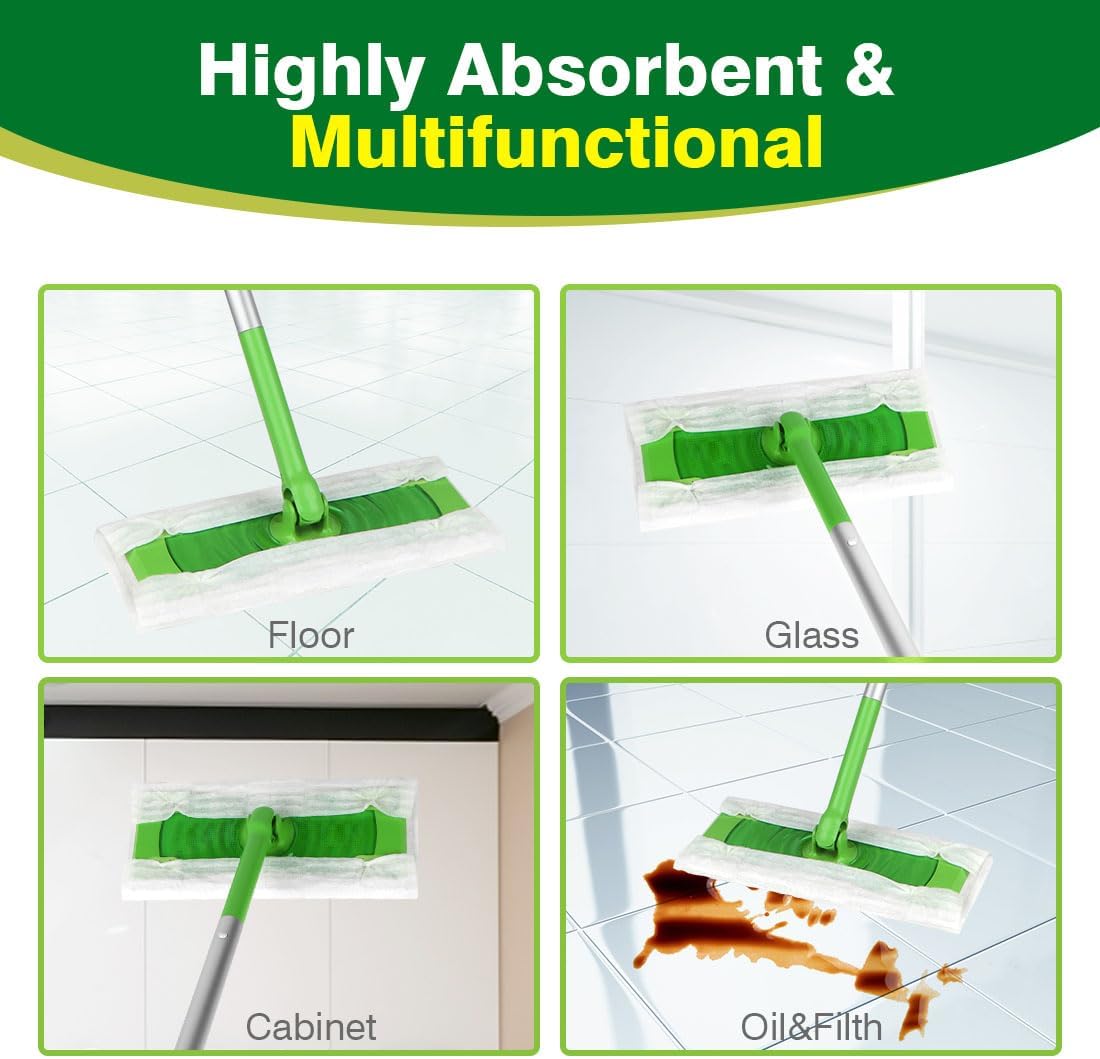 HOMEXCEL Dry Sweeper Pads for Swiffer Mopping with 64 Count