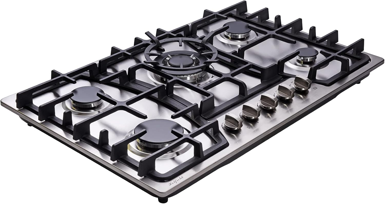 Experience Effortless Cooking with Hotfield 30 Inch Gas CooktopSTM52L_dual