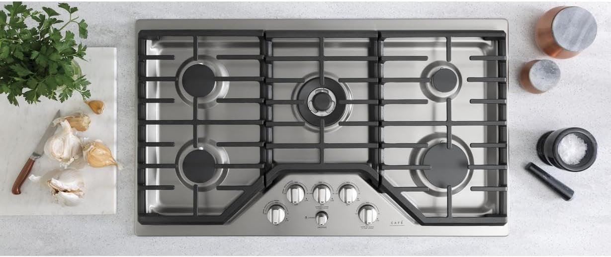 GE 36-inch Gas Cooktop - Built-in Energy-Efficient Easy to Maintain