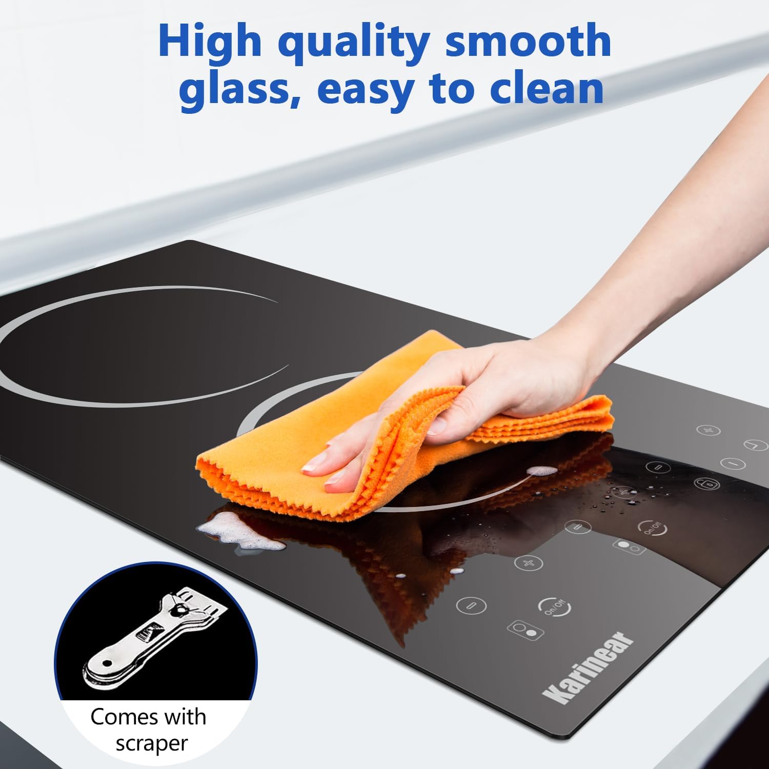 Easy Setup 2-Burner 110V Electric Cooktop
