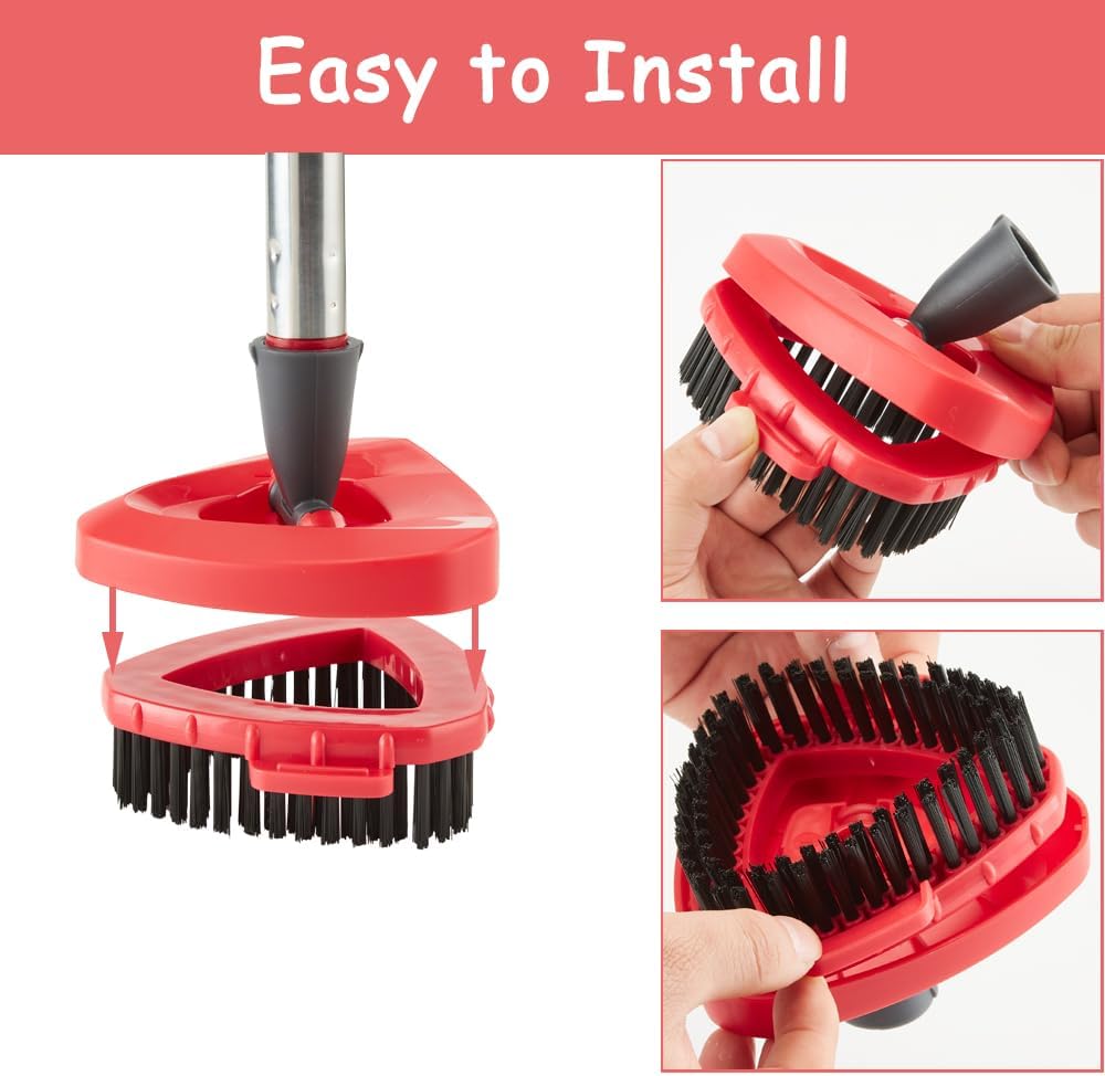 Premium Stiff Bristle Scrub Brush for O Cedar 2-Tank Mop System