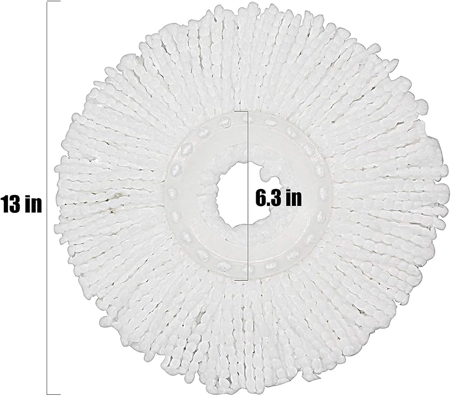 5-Piece Magic Mop Microfiber Replacement Heads - 360 Spin Mops