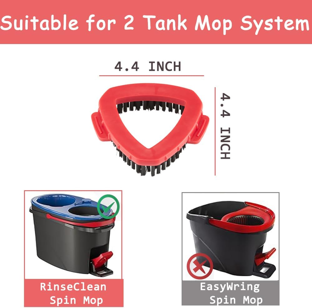 Premium Stiff Bristle Scrub Brush for O Cedar 2-Tank Mop System