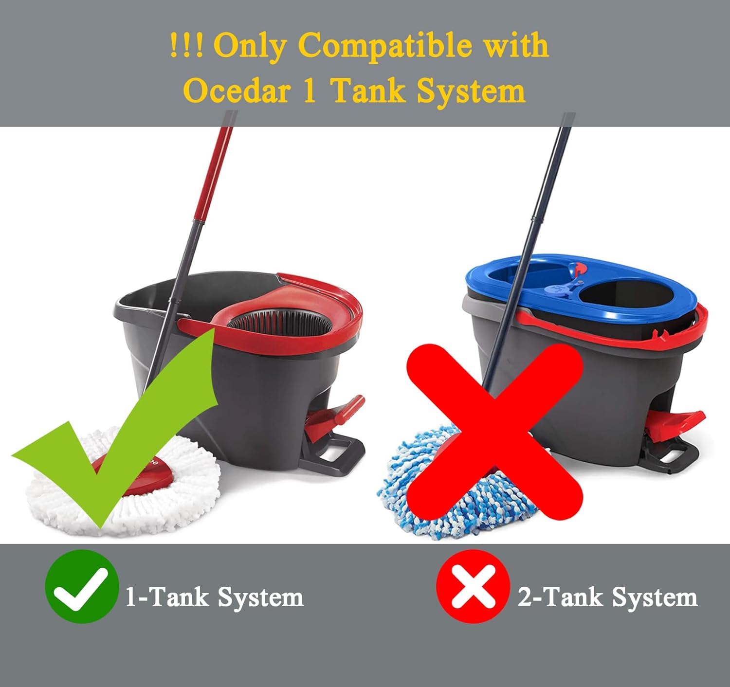 2-Pack Spin Mop Refill Heads