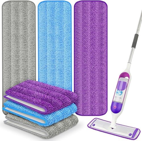 6-Pack Reusable Mop Pads for Swiffer PowerMop