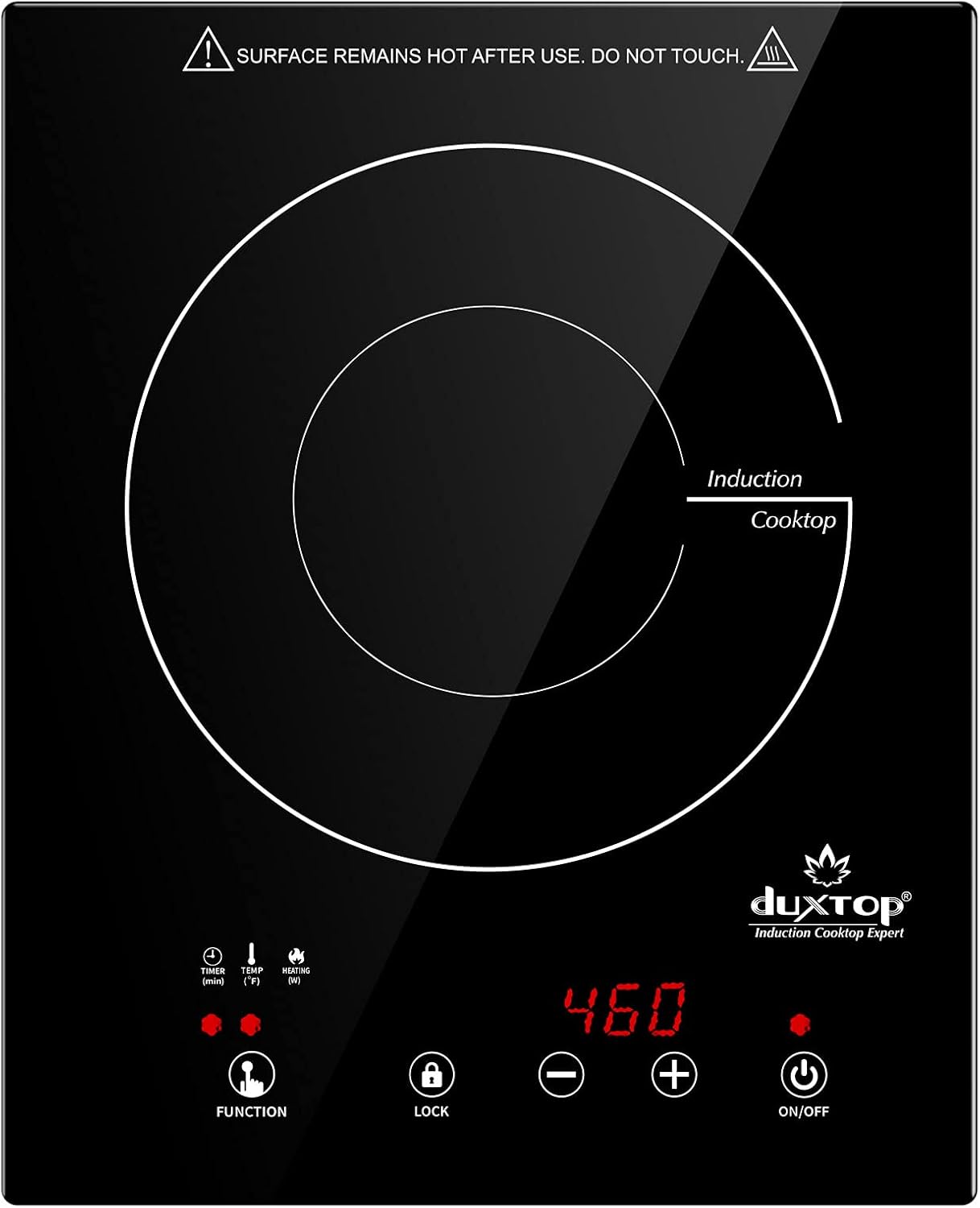 Duxtop Touch-Induction Cooktop Easy Cooking 1800W