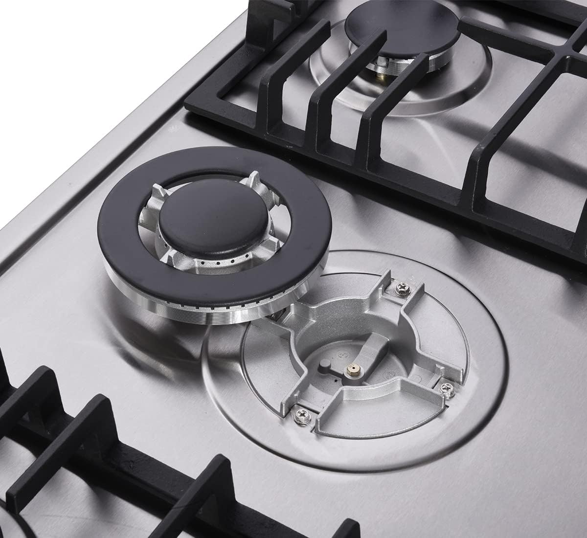 Stainless Steel Cooktop with Dual Fuel