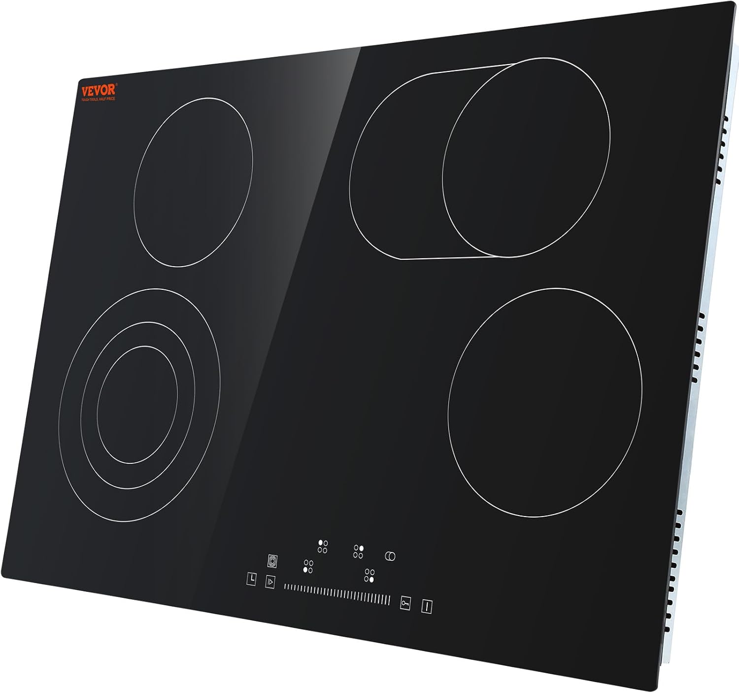 4-Burner Electric Cooktop Sensor Touch Control 30 Space Saving 240V