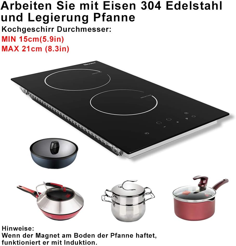 Ultimate Intelligence Cooktop 2-Burner 3500W Induction Easy to Use Durable Design
