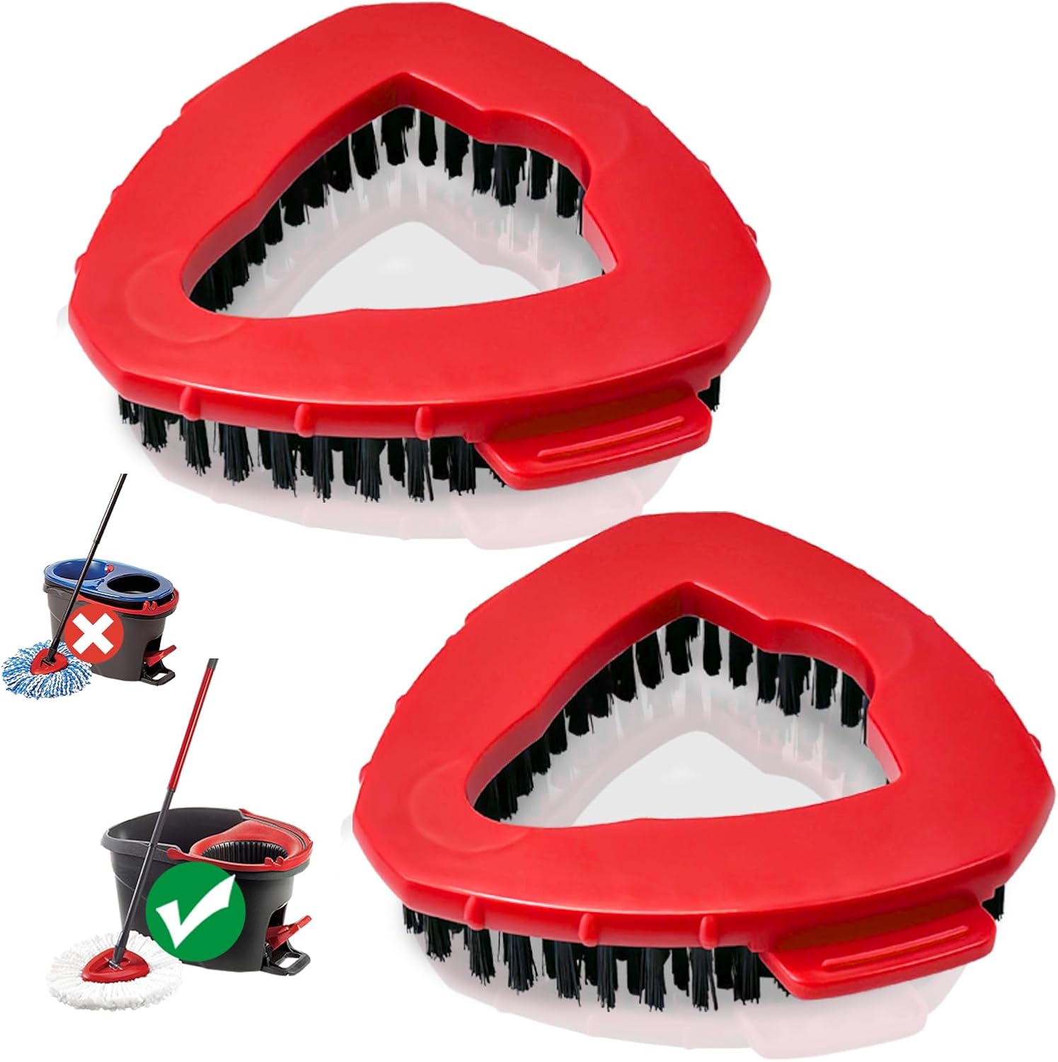 Professional Spin Mop scrub brush head replacement for easywring 1-tank system