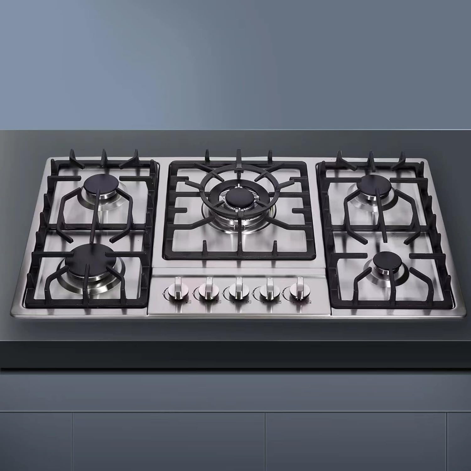 Deli-mate 34 Stainless Steel Gas Cooktop with 5 Burners