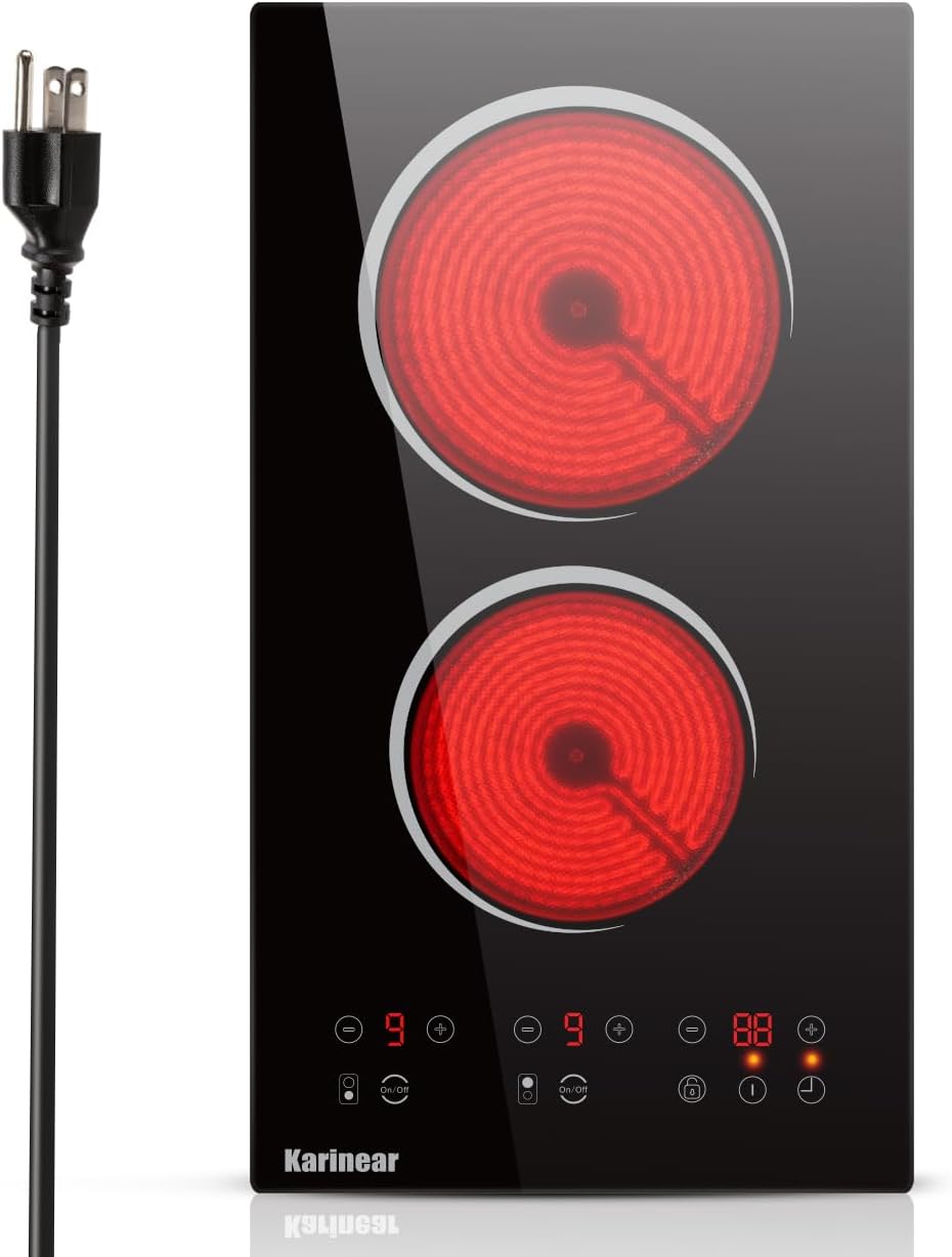 Easy Setup 2-Burner 110V Electric Cooktop