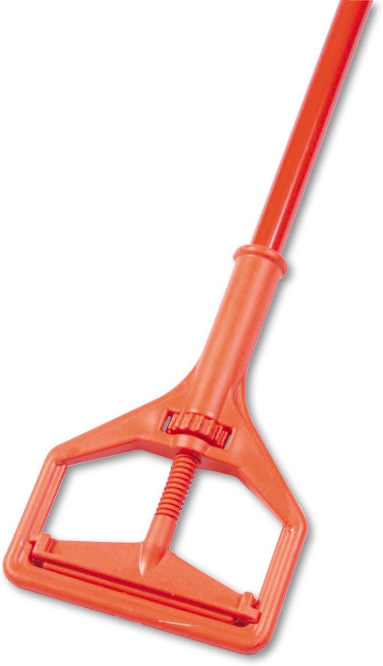 Impact Janitor Style Screw Clamp Mop Handle Safety Orange
