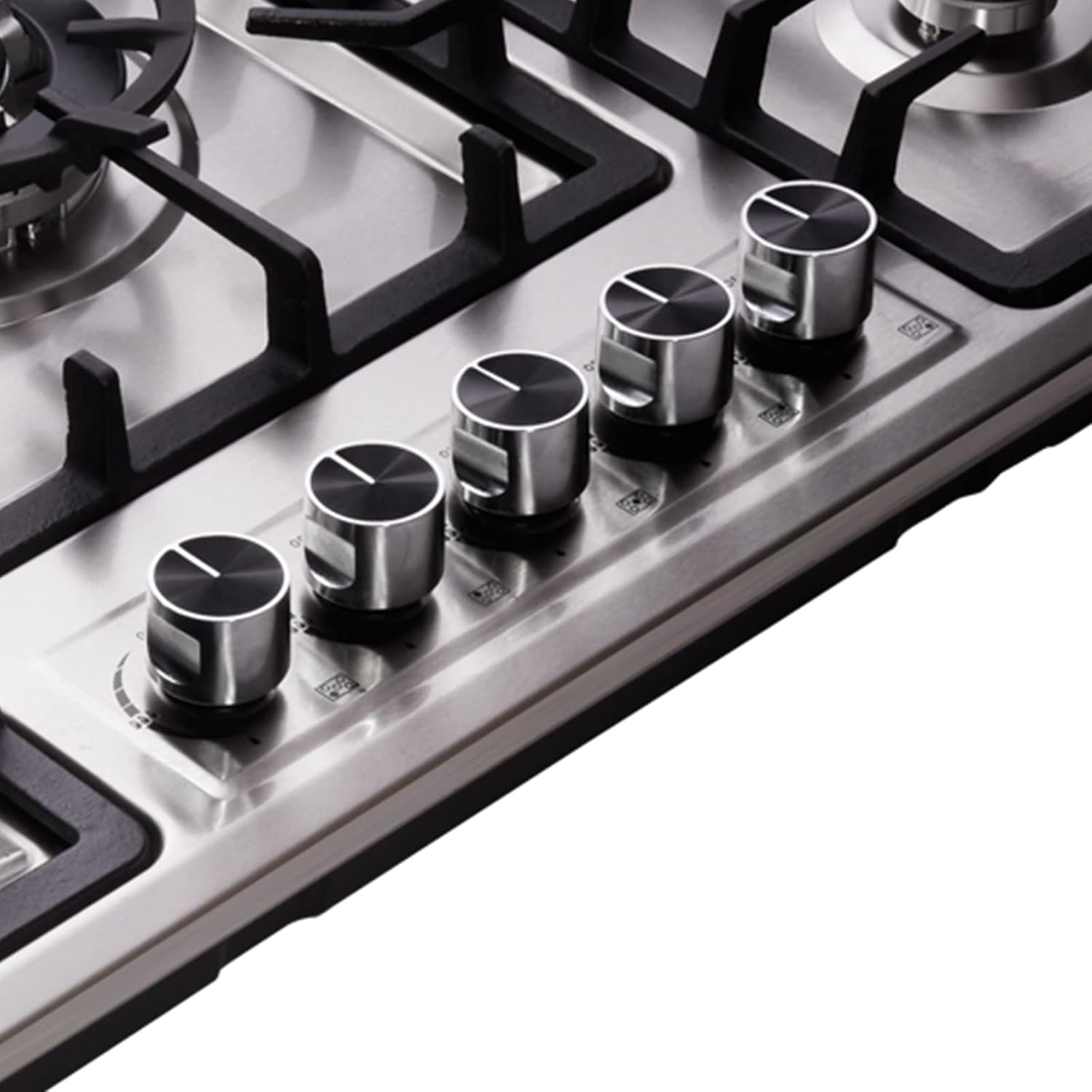 Stainless Steel Cooktop with Dual Fuel