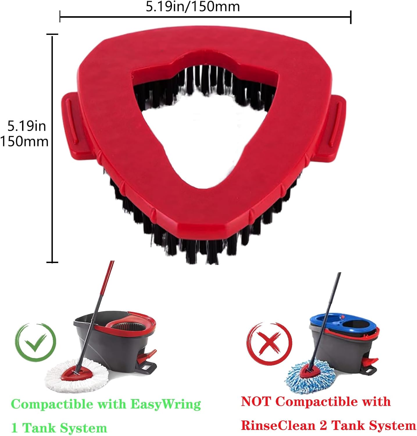 Fazlynyi Spin Mop Replace Head Brush