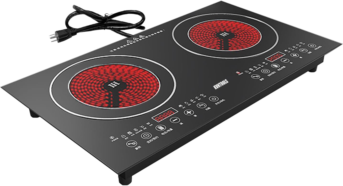26 110V Electric Cooktop with Touch Control