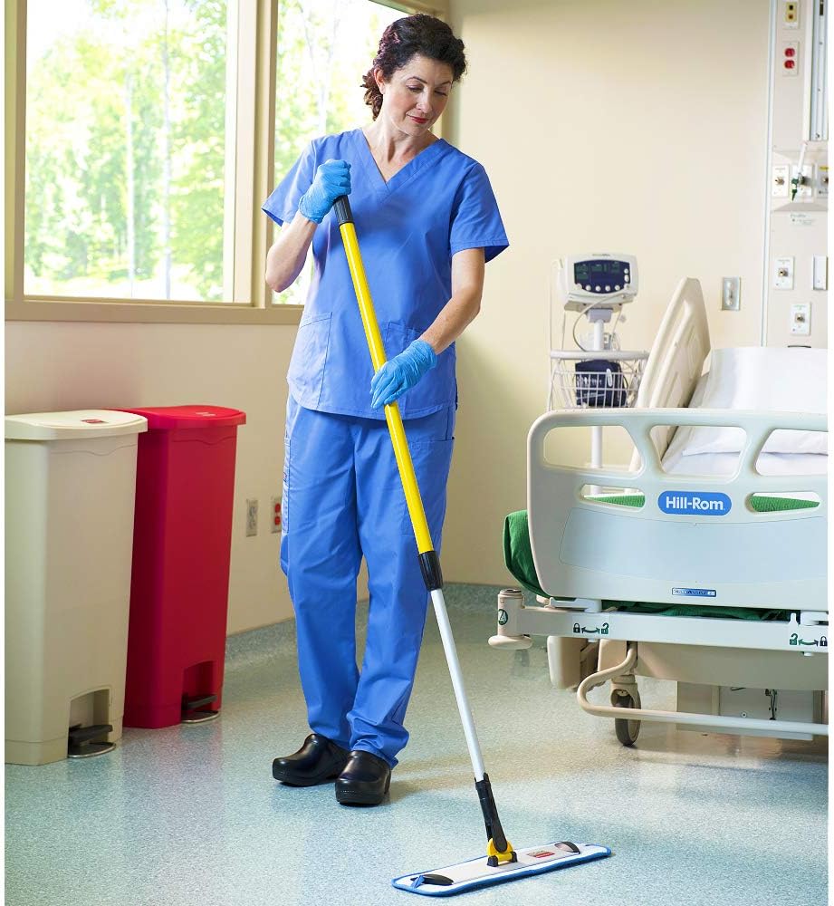 rubbermaid 18-inch blue mop head for heavy-duty cleaning