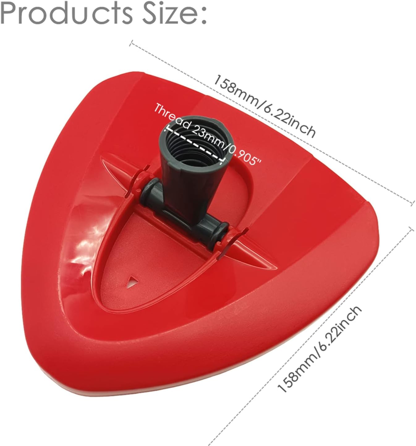 Spin Mop Replacement Base - Rotating Triangle Mop Head Cover