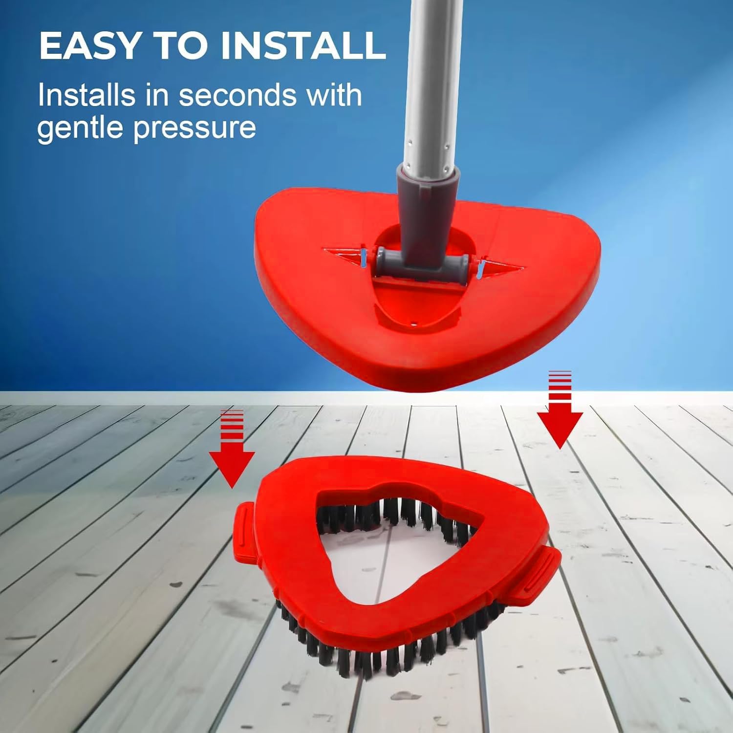 WAKAYOYO Replacement Scrub Brush Head for Cedar EasyWring 1 Tank Mop