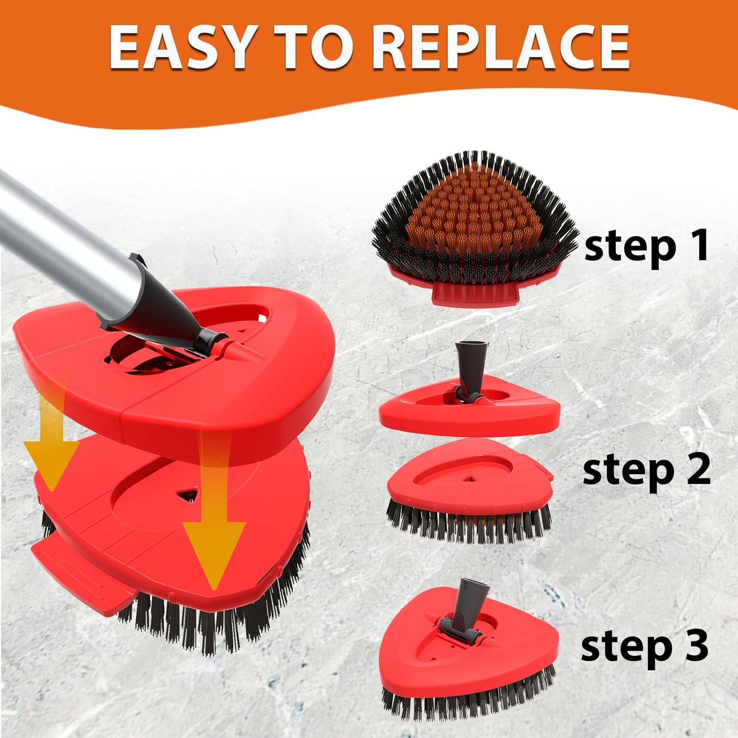 2-Pack Scrub Brush for O Cedar EasyWring Mop System