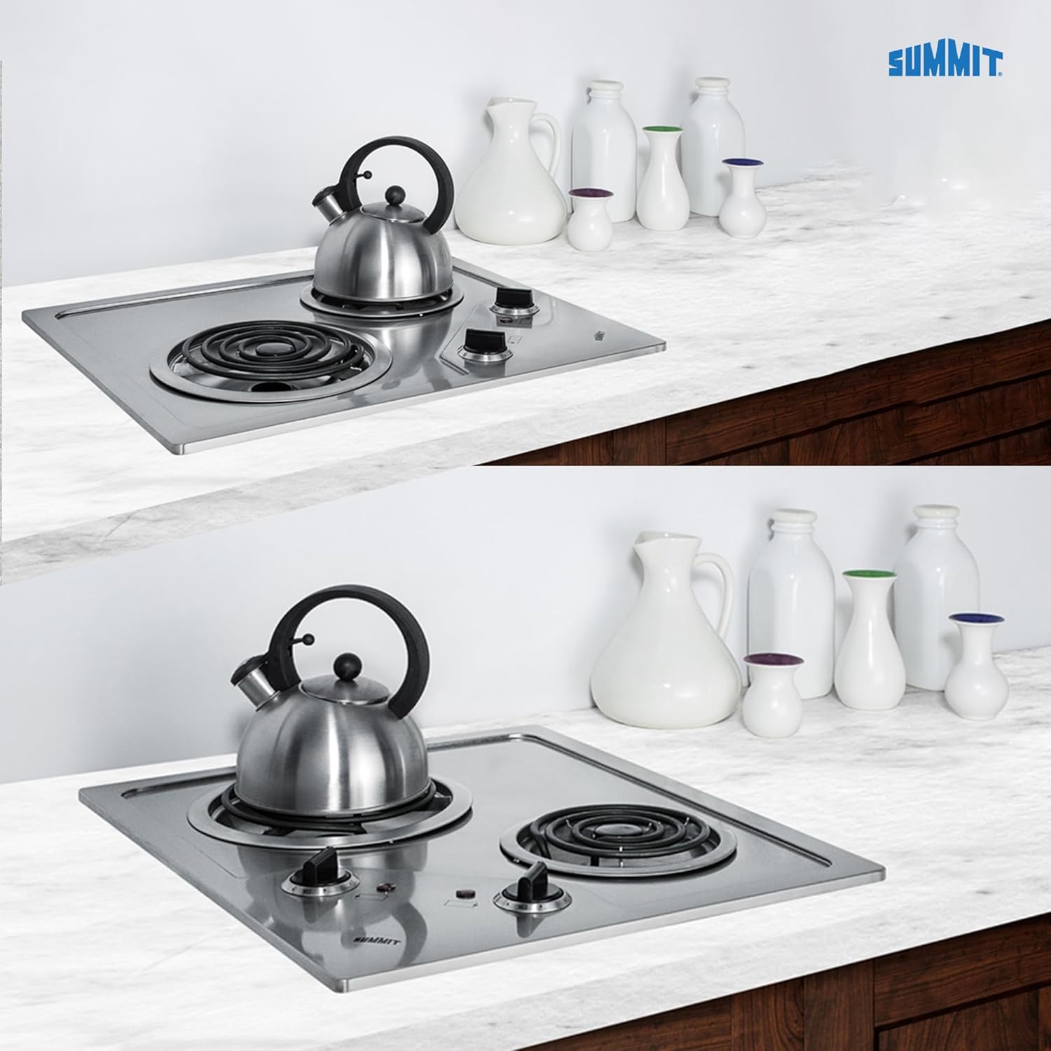 Summit 21 2-Burner Electric Cooktop