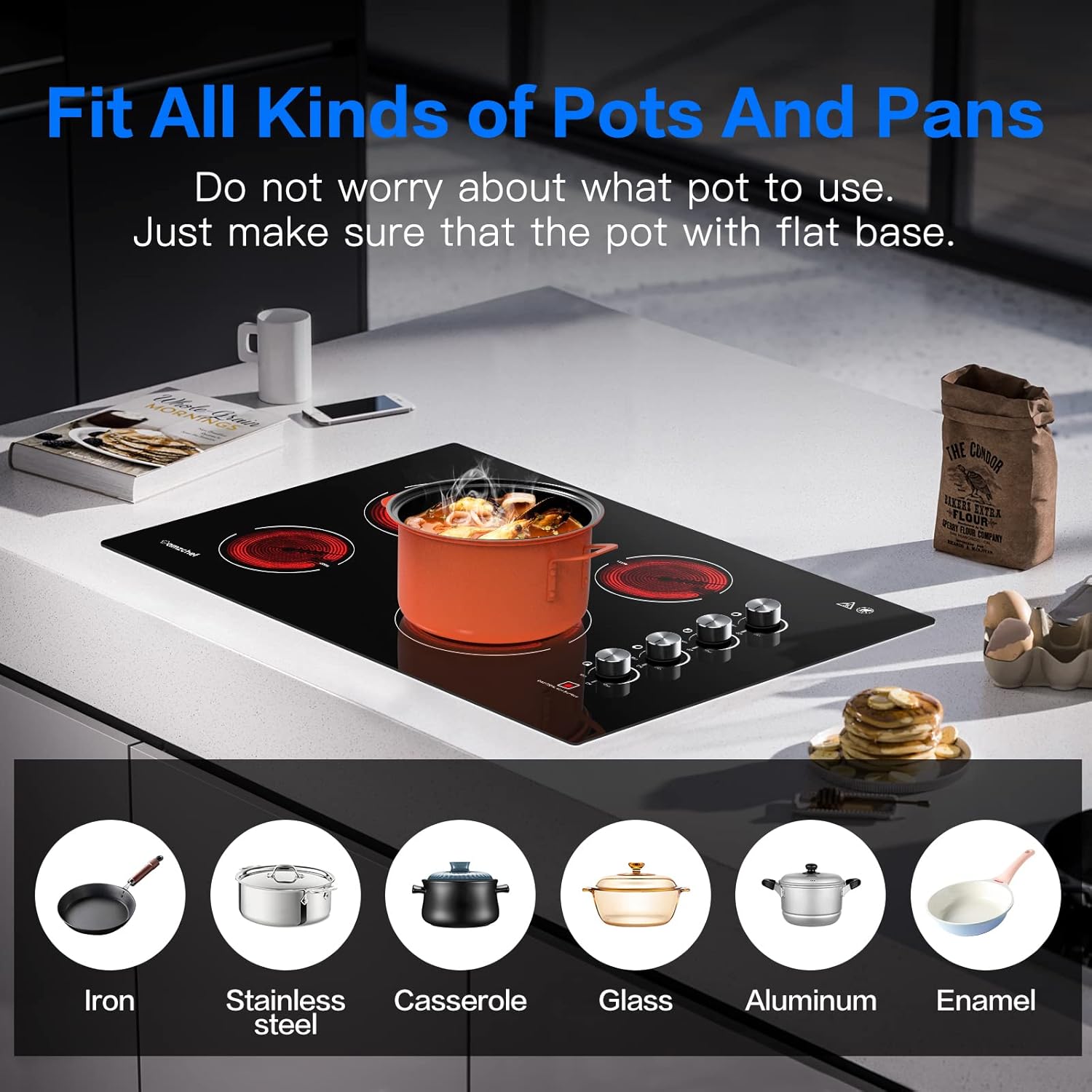 30 Inch Electric Cooktop With 4 Burners for Your Kitchen Needs