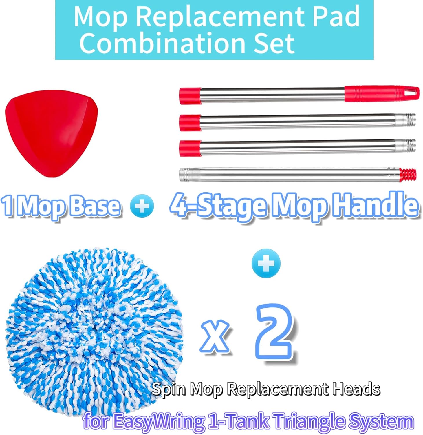 Durable Spin Mop Heads for EasyWring System