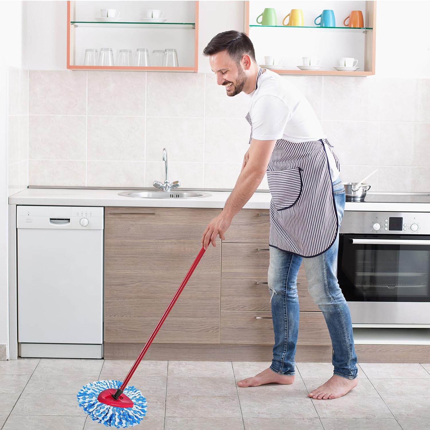 3-Piece Fluffy Microfiber Mop Heads