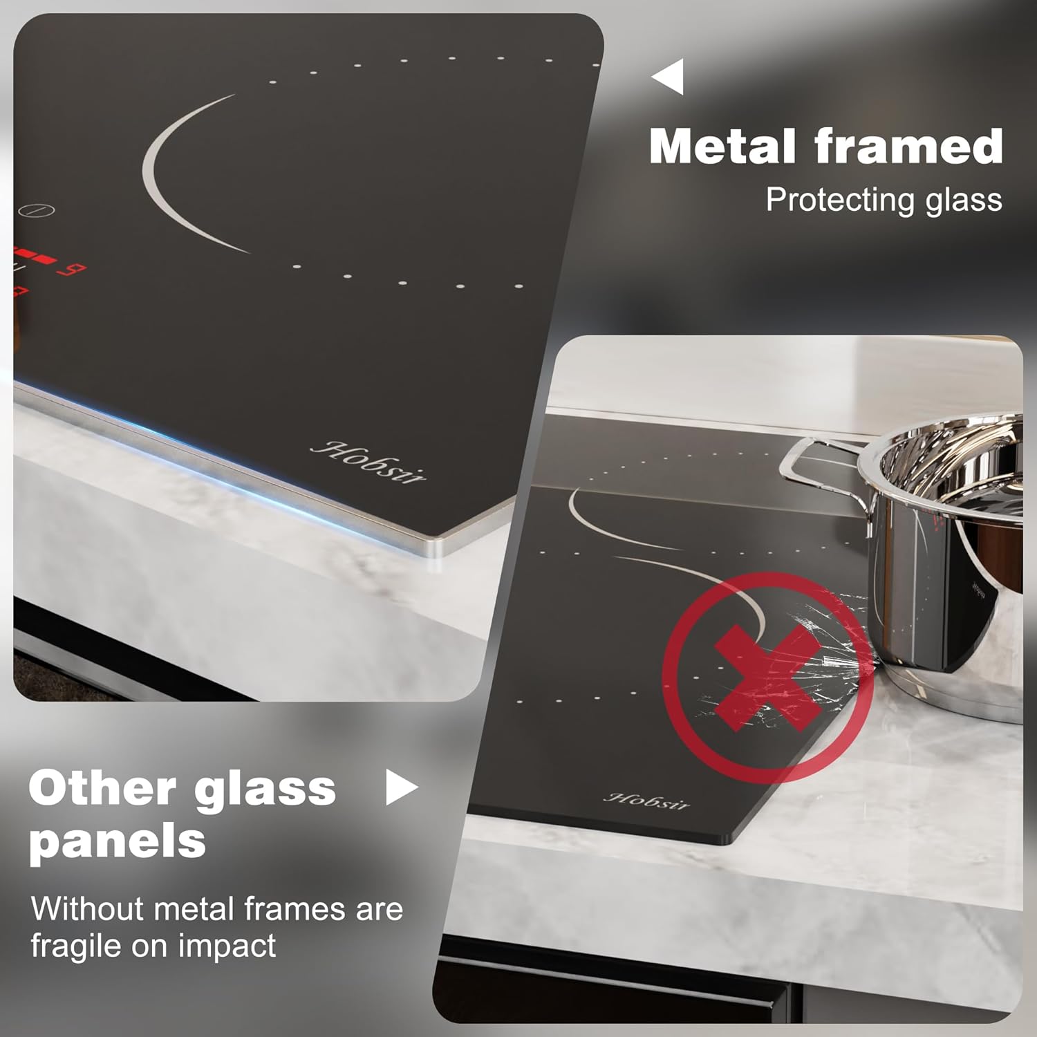 Fast-Burner Electric Cooktop with Timer Function