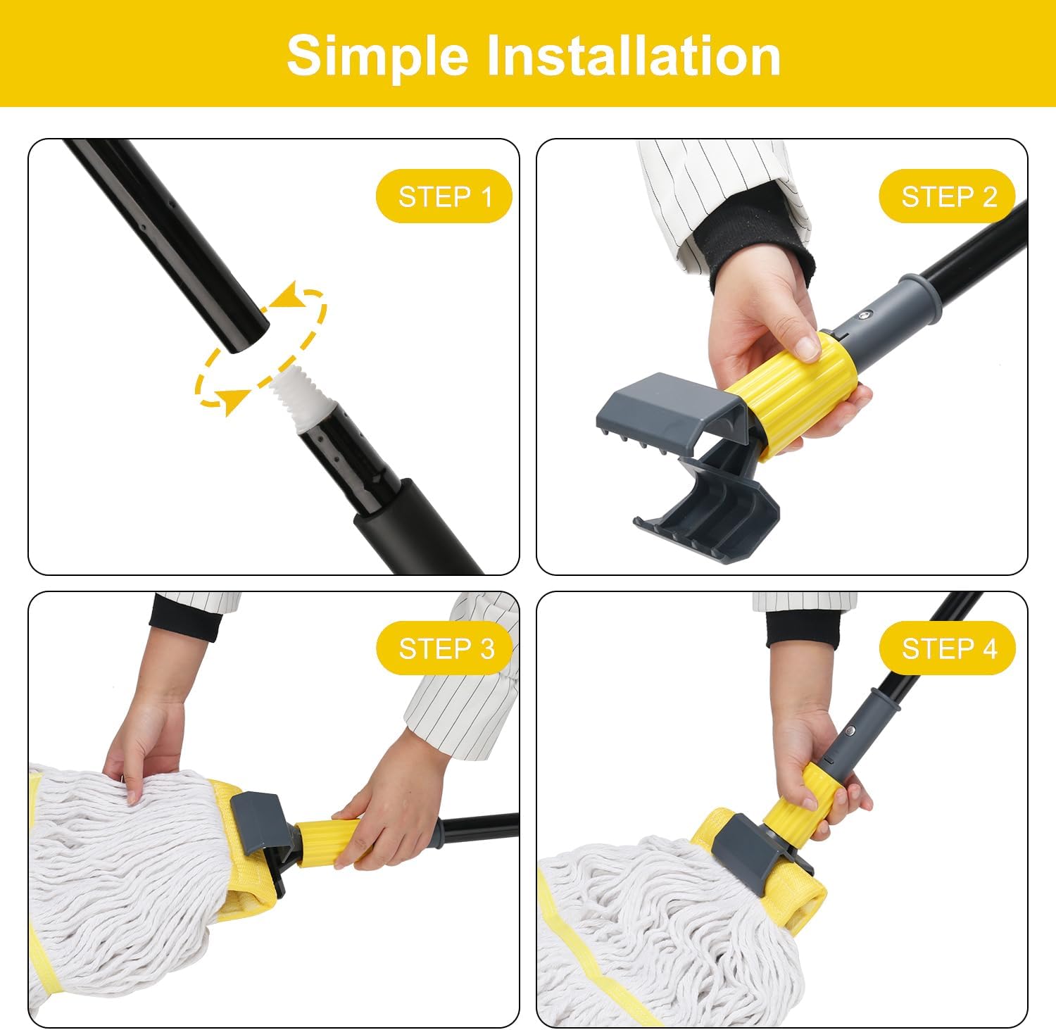 KeFanta Metal Mop Handle