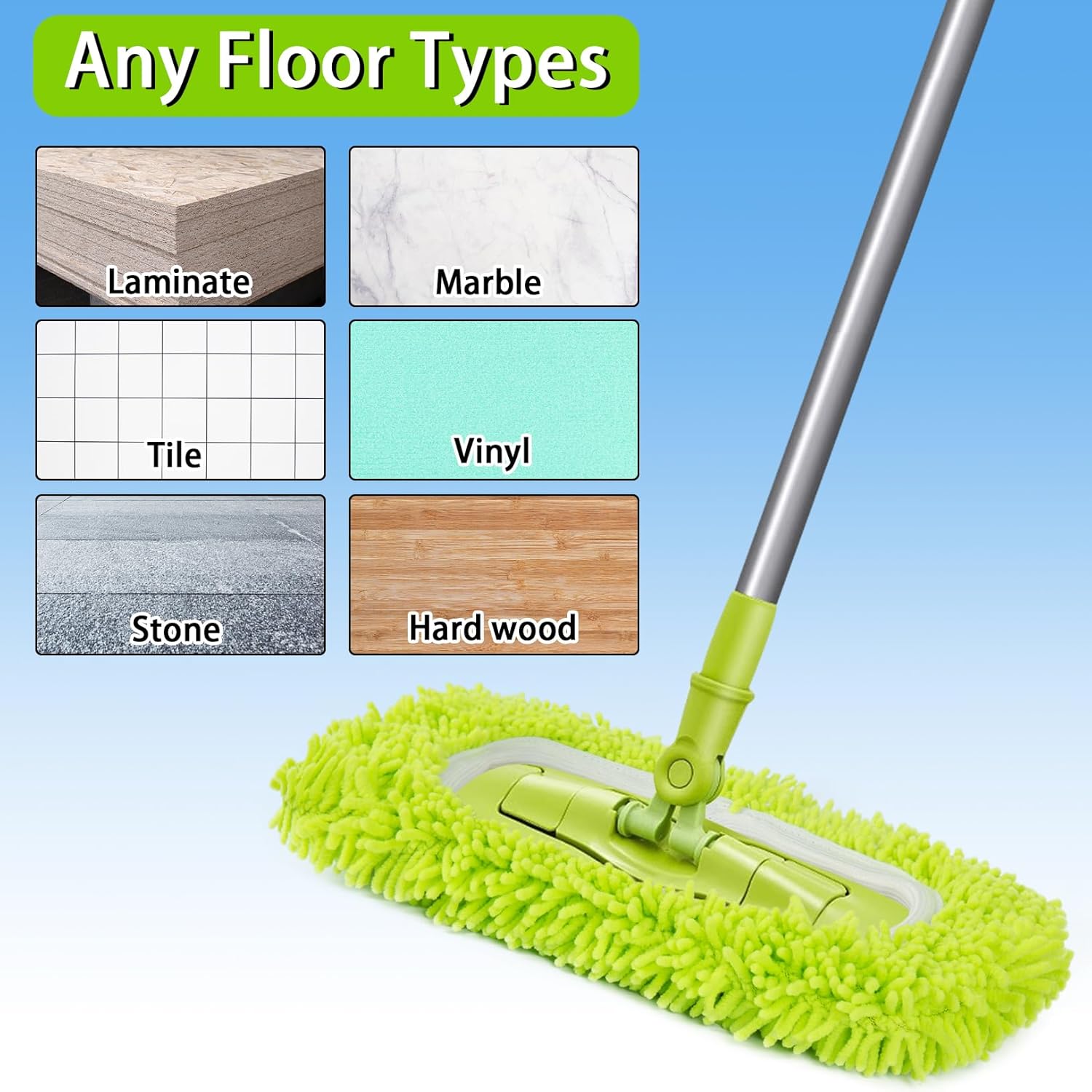 Unoutur Reusable Dry Sweeping Cloths for Swiffer Mops