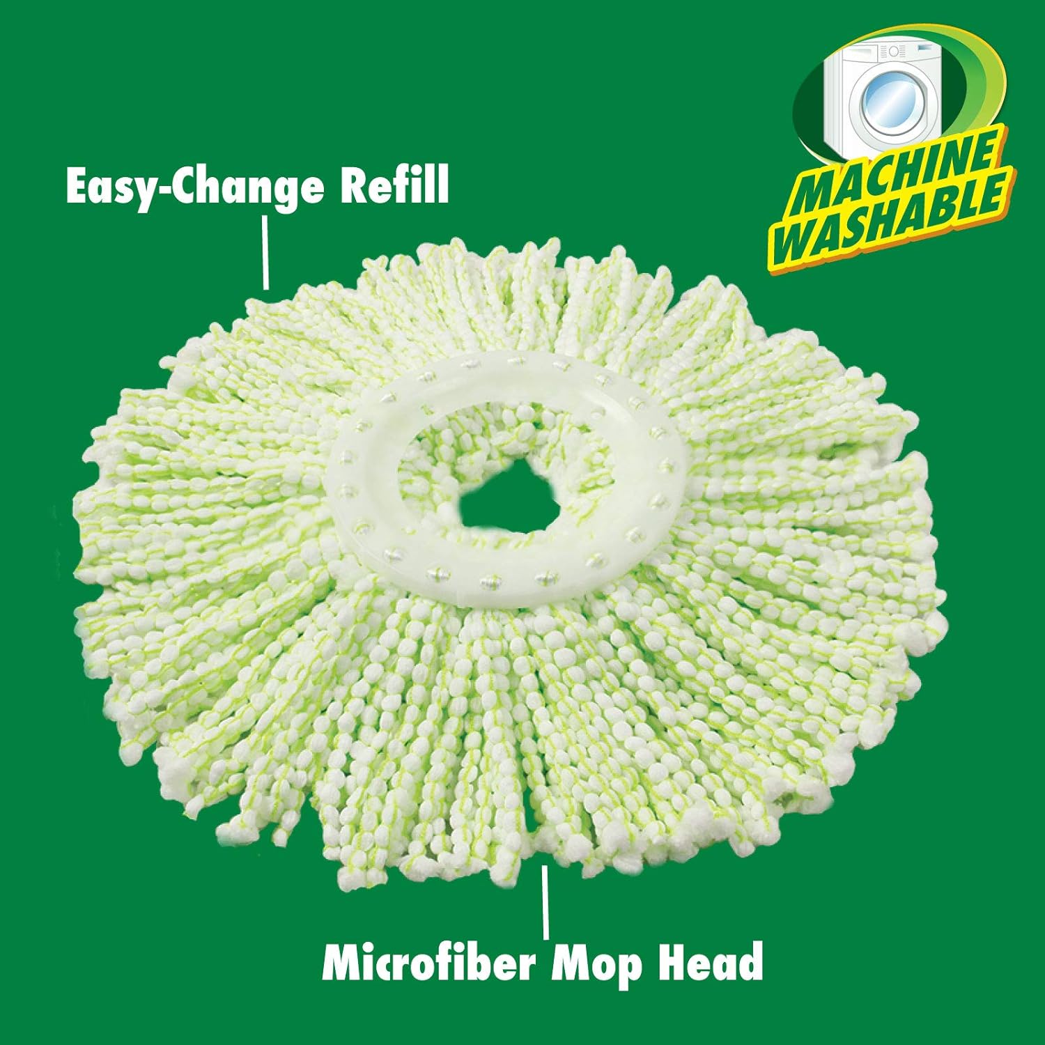 Libman 01164 Spin Mop Refill Replaceable Machine Washable Deep Clean Quality Sponge