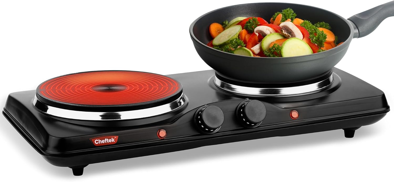 Cheftek Electric Double Burner 1700W