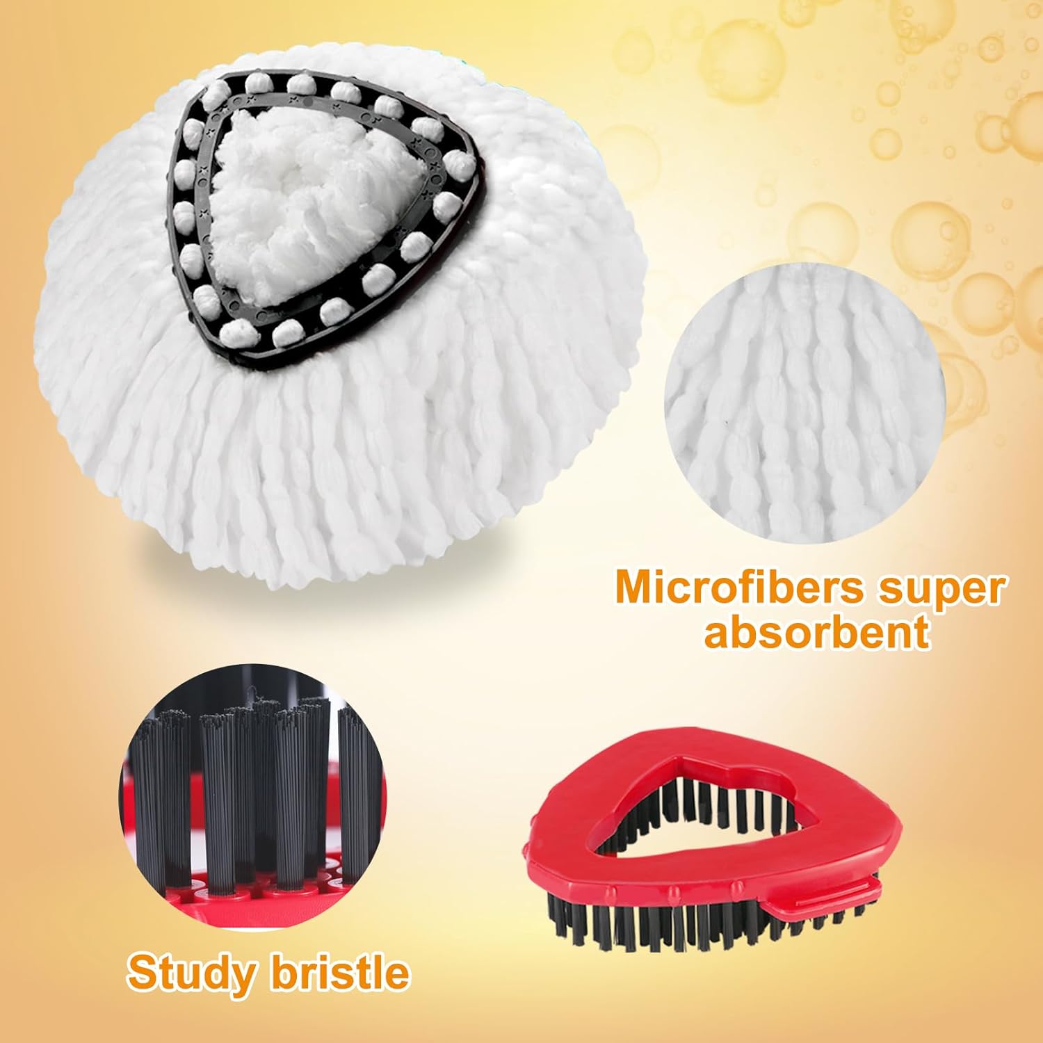 Microfiber Mop Heads for YZJAJZY 1 Tank Spin Mop